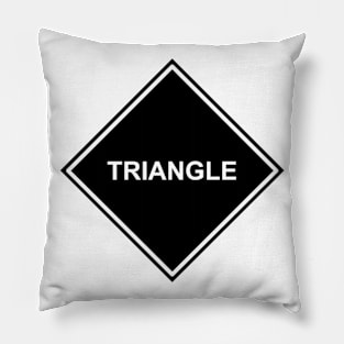 Black Triangle Pillow
