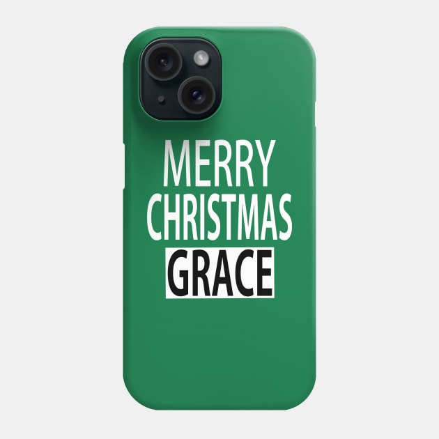 Merry Christmas Grace Phone Case by ananalsamma