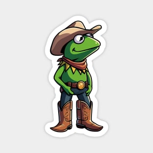 Cowboy Kermit The Frog Magnet