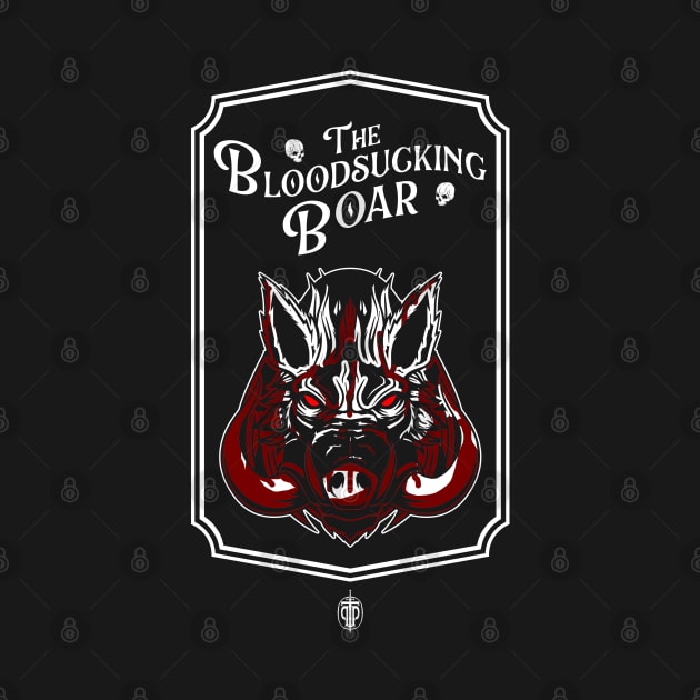 The Bloodsucking Boar Tavern Sign - White Variant by Rob_DMC
