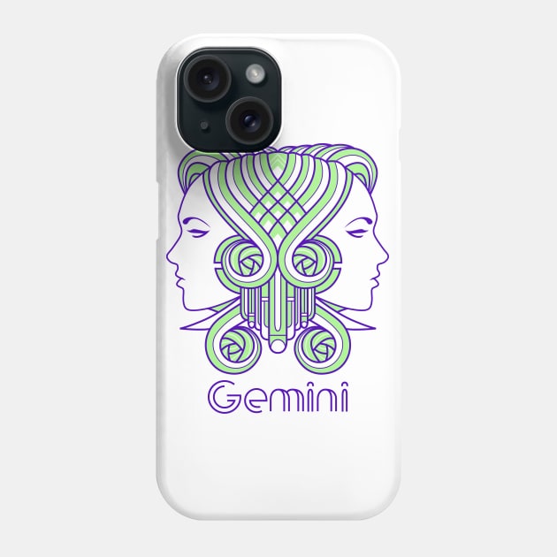 Deco Gemini Phone Case by qetza