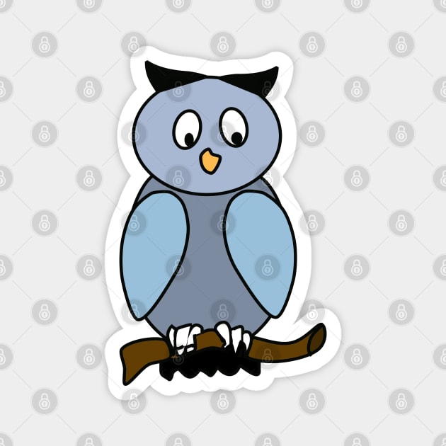 Cute Cartoon Owl Magnet by JoeStylistics