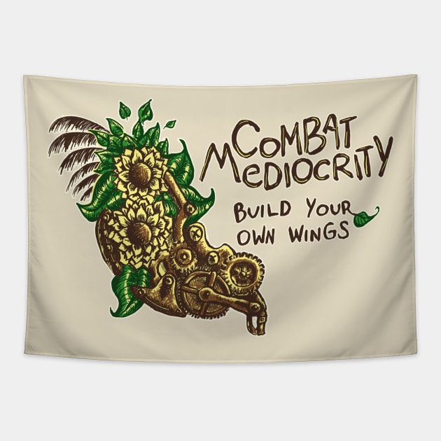 Combat Mediocrity Tapestry by AndreeDesign