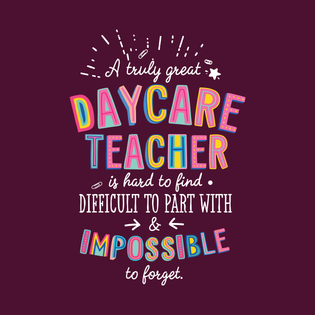 A truly Great Daycare Teacher Gift - Impossible to forget by BetterManufaktur