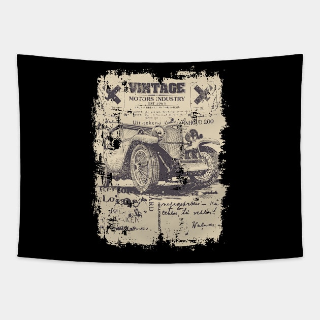 Vintage car Tapestry by Teefold