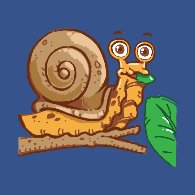 Cartoon Snail by dposhirts