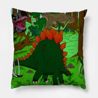 Jurassic Ruckus Pillow