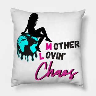 Mother Lovin' Chaos Logo Pillow