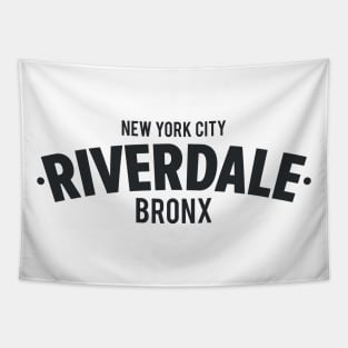 Riverdale Bronx Typography T-Shirt Tapestry