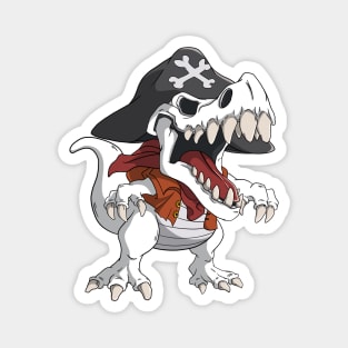 T-Rex In Pirate Costume Dinosaur Kids Magnet