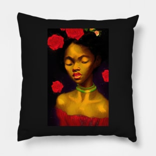 Goddess of Roses Pillow