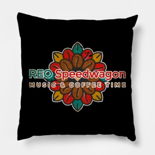 REO Speedwagon Music & Cofee Time Pillow