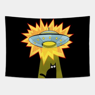 Cat UFO Tapestry