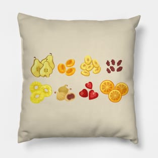 Dried Fruits Colorful Pillow