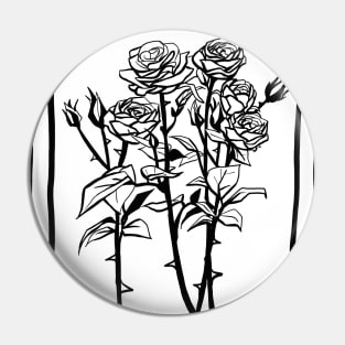 Ink Roses Pin