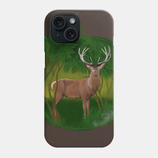 Reindeer in the forest LOGO Phone Case