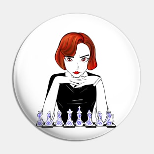 Beth the queen’s gambit in chessmaster Beth harmon art Pin