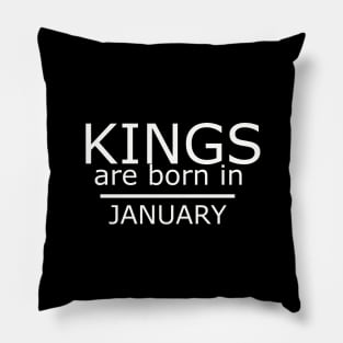 kings are born in january Pillow