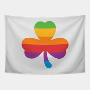 Irish shamrock as the Apple logo Tapestry