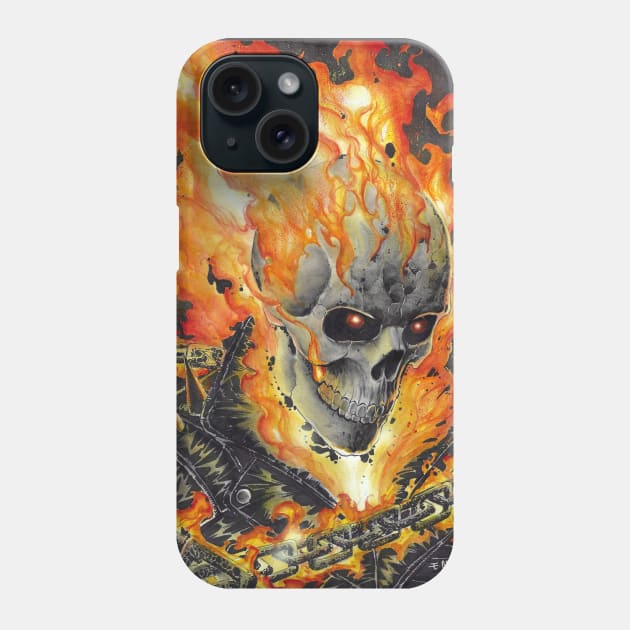 Ghost Rider Phone Case by emilcabaltierra