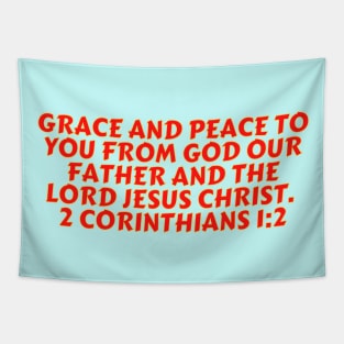 Bible Verse 2 Corinthians 1:2 Tapestry