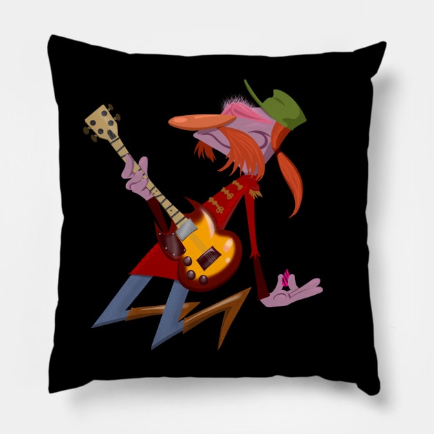 Funky Floyd Pepper Pillow by UzzyWorks