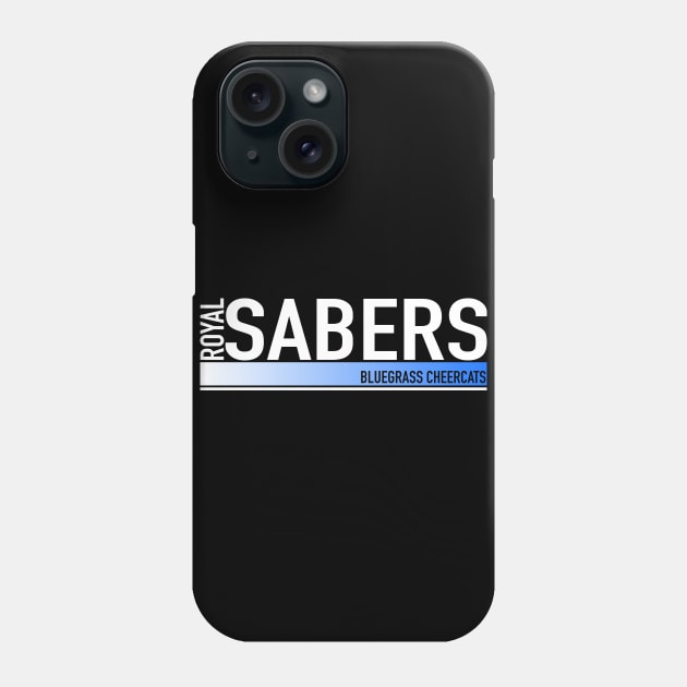 Royal Sabers - Athletic Design Phone Case by bluegrasscheercats