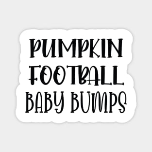 Pumpkin Football Baby Bumps / Football Pregnancy Announcement / Cute Halloween Pumpkin Gift New For Mom Magnet