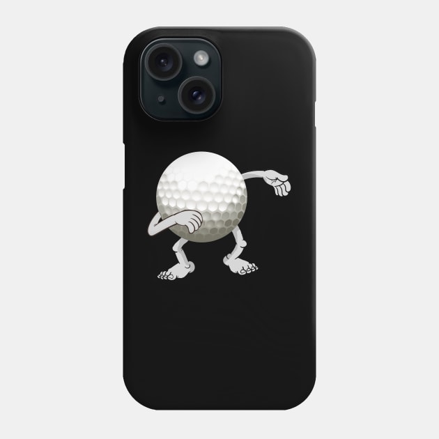 Funny dabbing golf ball Phone Case by williamarmin