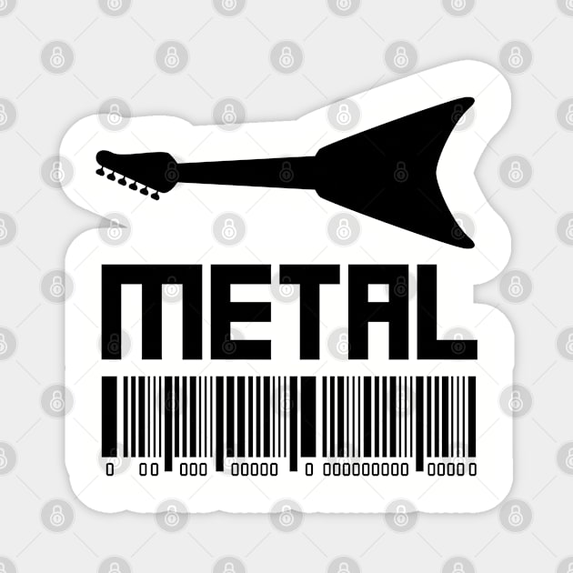 Metal Guitar Art Magnet by Abeer Ahmad