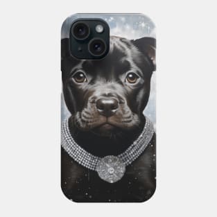 Black Pit Bull Phone Case