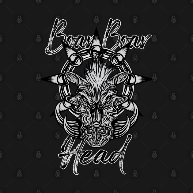 Boar Boar Head by JiraDesign