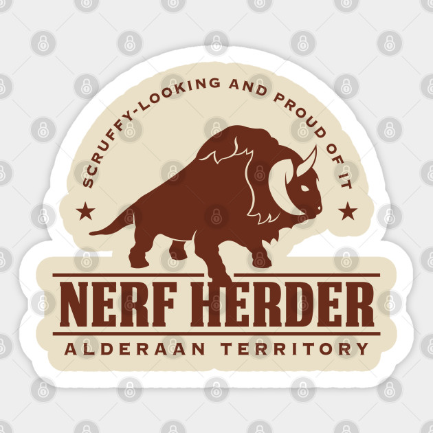 Nerf Herder Star Wars Sticker Teepublic Uk