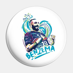 Karim Benzema for World Cup Qatar 2022 Pin