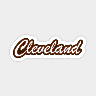 Football Fan of Cleveland Magnet