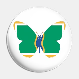 Andorra la Vella Butterfly Pin