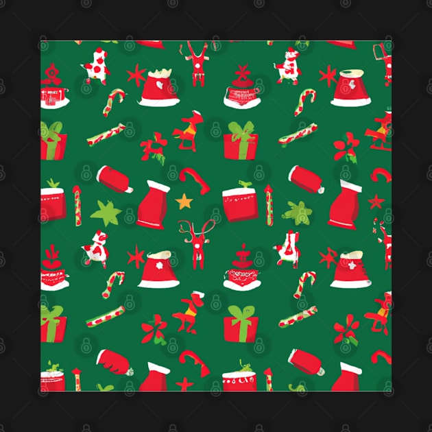 Seamless Christmas Pattern Design by Boztik-Designs