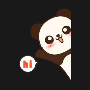 Panda saying Hii T-Shirt