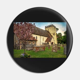 The Village Church: a Digital Painting Pin