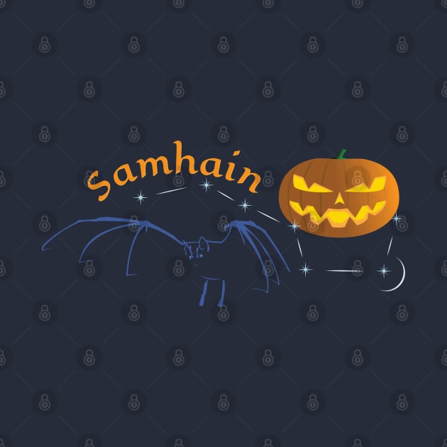 Samhain Samain Halloween Pumpkin bat by Nomad Design Corporation