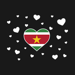 Suriname  love flag heart designs T-Shirt