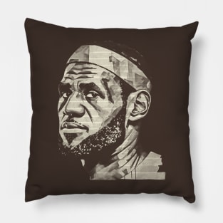 Lebron Big James - paper tape Pillow