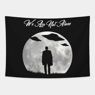 Alien Abduction - UFO We are not alone Gift print Tapestry