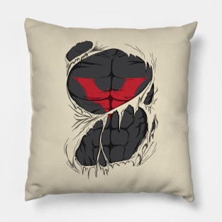 Beyond batman ripped Pillow