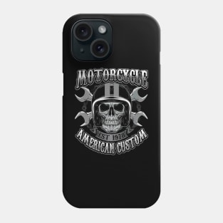 Skull Biker American Custom Phone Case