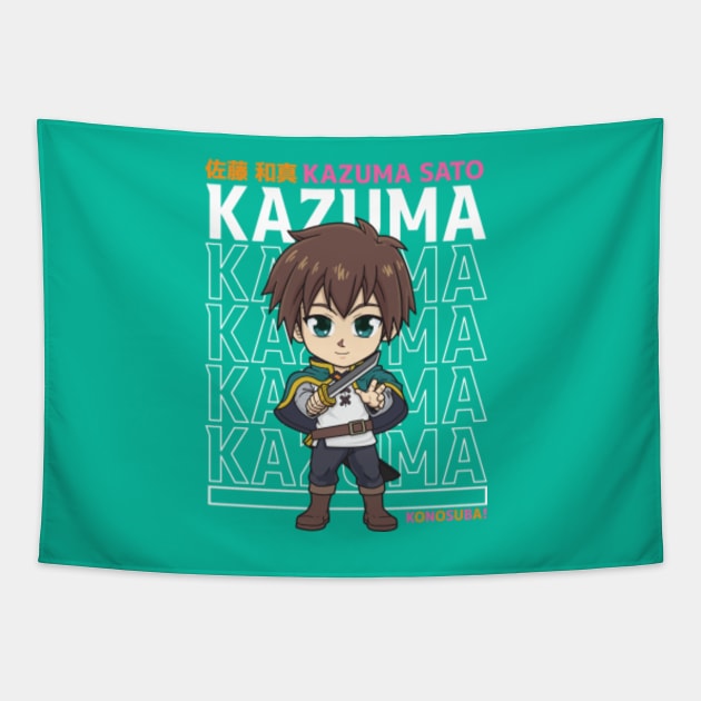 Chibi Isekai Adventurer Kazuma Sato - Konosuba Anime - Posters and Art  Prints