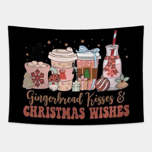 Gingerbread Kisses And Christmas Wishes Coffee Tapestry