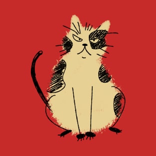 Fluffy angry cat T-Shirt