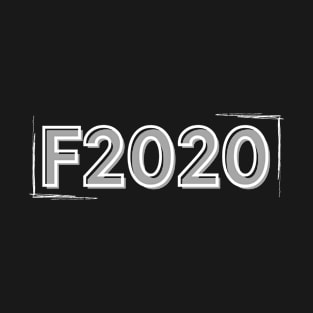 F2020 - White Text T-Shirt