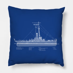 Modoc wpg-46 United States Coast Guard Cutter - ABDpng Pillow